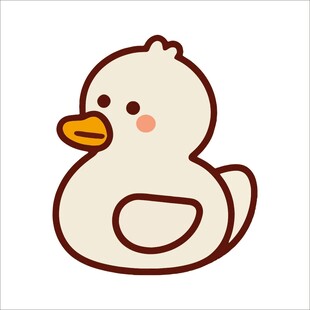 可爱卡通小鸭子形象