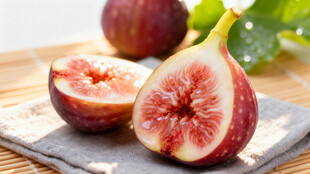 新鲜无花果切片展示