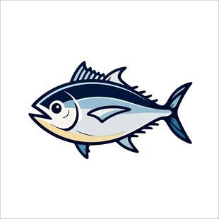 卡通金枪鱼形象设计