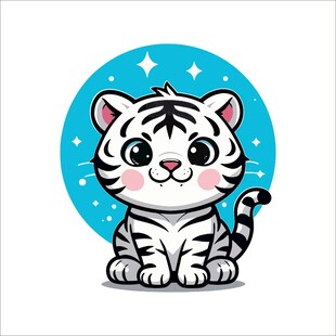 可爱小老虎卡通形象