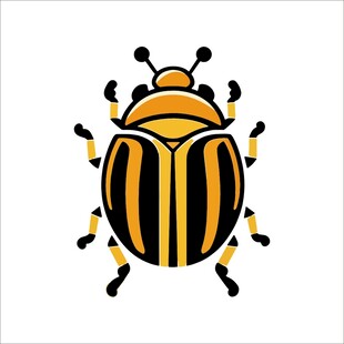 条纹甲虫图标设计