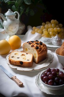 美味水果搭配特色面包