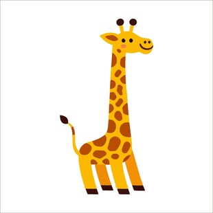 可爱长颈鹿卡通形象