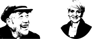 两位人物肖像画