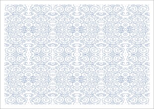 蓝白几何花纹图案设计