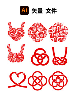 中国结矢量图案集合