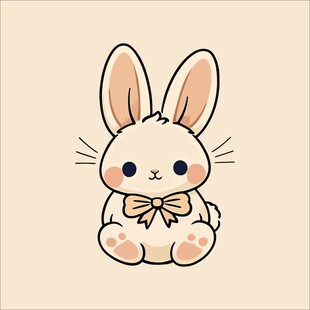 可爱兔子插画