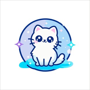 可爱猫咪卡通形象