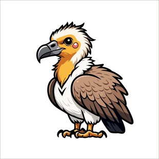 卡通秃鹫形象