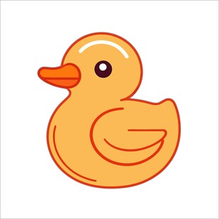 可爱小黄鸭图标