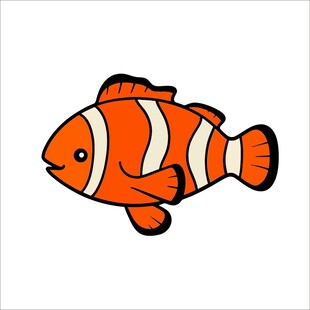 卡通小丑鱼形象