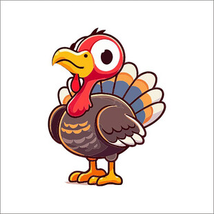 卡通火鸡形象