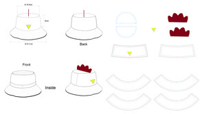 小鸡渔夫帽设计样式展示