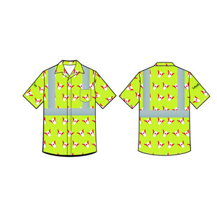 反光夏威夷服设计图