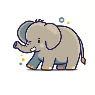 可爱小象卡通形象
