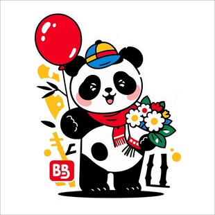熊猫庆典形象