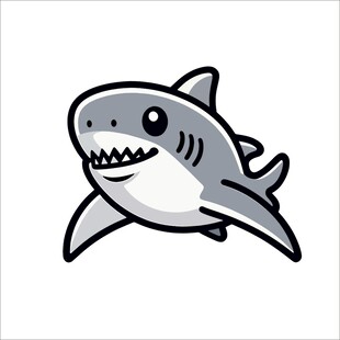 卡通鲨鱼形象
