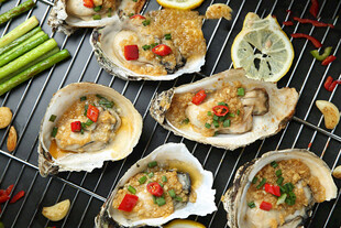 美味烤生蚝