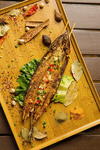 烤秋刀鱼