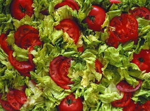 番茄配生菜