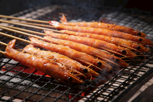 美味烤虾串