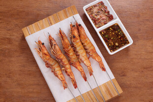 美味烤虾串