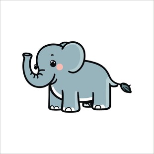 可爱卡通小象