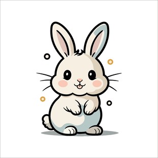 可爱卡通小兔形象