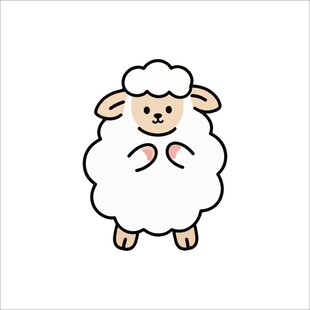 可爱小羊卡通形象