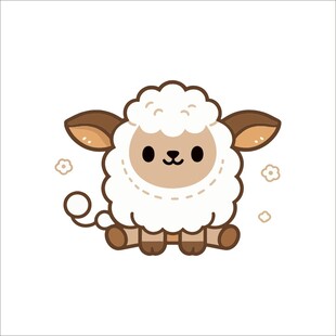 可爱小羊卡通形象