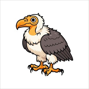 卡通秃鹫形象