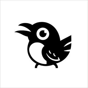 可爱卡通小鸟形象