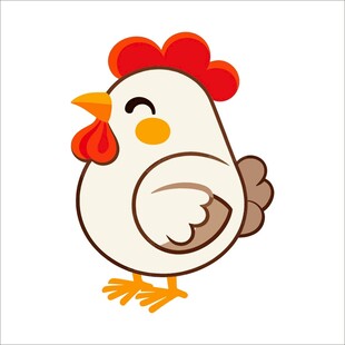 可爱卡通母鸡形象