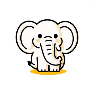 可爱小象卡通形象