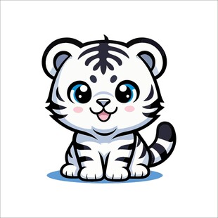 可爱小老虎卡通形象