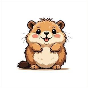 可爱小仓鼠卡通形象