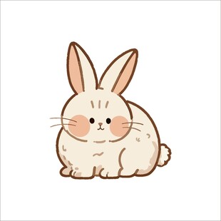 可爱卡通小兔子形象