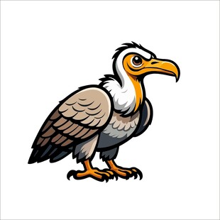 卡通秃鹫形象