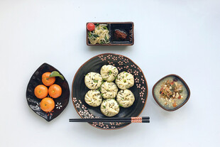 中式美食摆盘