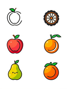 可爱水果图标集合