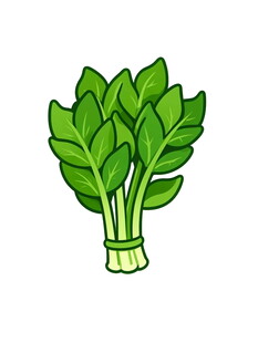 卡通青菜插画