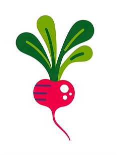 可爱卡通红萝卜插画