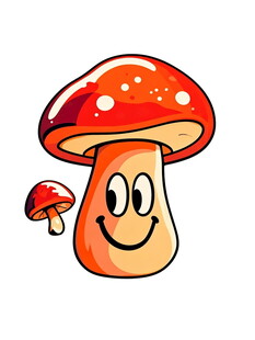 可爱蘑菇卡通形象