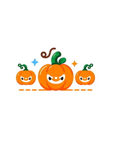 可爱南瓜卡通形象