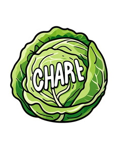 卷心菜造型的图表元素