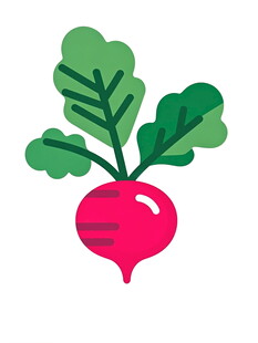 可爱卡通红萝卜插画