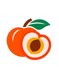 可爱桃子图标