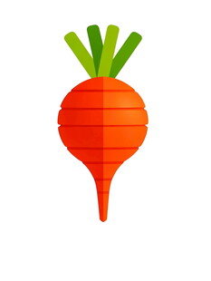 卡通胡萝卜图标