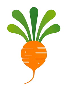 可爱胡萝卜图标