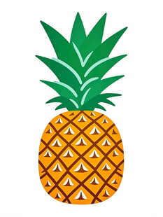 可爱卡通菠萝插画